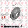 ZIMMERMANN 400.1427.20 - Jeu de 2 disques de frein arrière