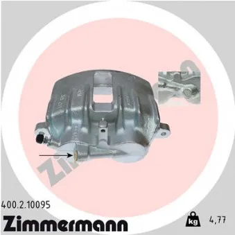 ZIMMERMANN 400.2.10095 - Étrier de frein avant droit