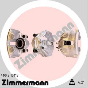 Étrier de frein avant droit ZIMMERMANN OEM 9014201701