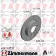 ZIMMERMANN 400.3601.20 - Jeu de 2 disques de frein avant
