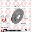 ZIMMERMANN 400.3602.20 - Jeu de 2 disques de frein avant