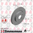 ZIMMERMANN 400.3603.20 - Jeu de 2 disques de frein avant