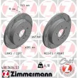 ZIMMERMANN 400.3604.53 - Jeu de 2 disques de frein arrière