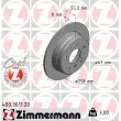 ZIMMERMANN 400.3611.20 - Jeu de 2 disques de frein arrière