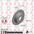 ZIMMERMANN 400.3611.52 - Jeu de 2 disques de frein arrière