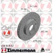 ZIMMERMANN 400.3619.52 - Jeu de 2 disques de frein avant