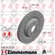 Jeu de 2 disques de frein arrière ZIMMERMANN [400.3627.20]