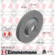 ZIMMERMANN 400.3634.20 - Jeu de 2 disques de frein avant