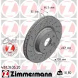 ZIMMERMANN 400.3636.20 - Jeu de 2 disques de frein avant