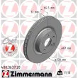 ZIMMERMANN 400.3637.20 - Jeu de 2 disques de frein avant