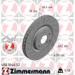 ZIMMERMANN 400.3646.52 - Jeu de 2 disques de frein avant