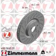 ZIMMERMANN 400.3660.20 - Jeu de 2 disques de frein avant