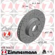ZIMMERMANN 400.3664.52 - Jeu de 2 disques de frein avant