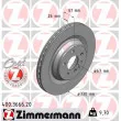 ZIMMERMANN 400.3666.20 - Jeu de 2 disques de frein arrière