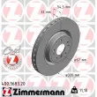 ZIMMERMANN 400.3683.20 - Jeu de 2 disques de frein avant