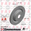 ZIMMERMANN 400.3688.20 - Jeu de 2 disques de frein arrière