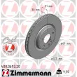 ZIMMERMANN 400.3693.20 - Jeu de 2 disques de frein avant