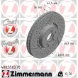 ZIMMERMANN 400.5503.70 - Jeu de 2 disques de frein avant