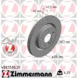 ZIMMERMANN 400.5506.20 - Jeu de 2 disques de frein arrière