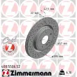 ZIMMERMANN 400.5506.52 - Jeu de 2 disques de frein arrière