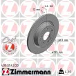 ZIMMERMANN 400.5543.20 - Jeu de 2 disques de frein arrière
