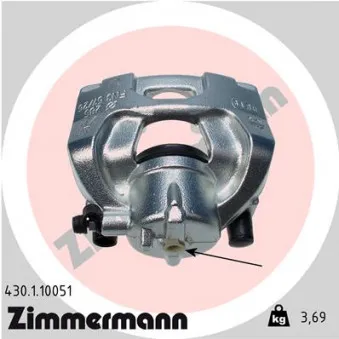 ZIMMERMANN 430.1.10051 - Étrier de frein avant gauche