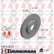 ZIMMERMANN 430.1466.20 - Jeu de 2 disques de frein avant