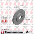 ZIMMERMANN 430.1466.52 - Jeu de 2 disques de frein avant