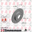 ZIMMERMANN 430.1485.52 - Jeu de 2 disques de frein arrière