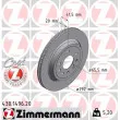 ZIMMERMANN 430.1496.20 - Jeu de 2 disques de frein arrière