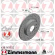 ZIMMERMANN 430.1497.52 - Jeu de 2 disques de frein arrière