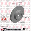 ZIMMERMANN 430.2601.20 - Jeu de 2 disques de frein avant