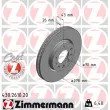 ZIMMERMANN 430.2610.20 - Jeu de 2 disques de frein avant