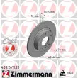 ZIMMERMANN 430.2611.20 - Jeu de 2 disques de frein arrière