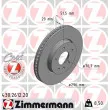 ZIMMERMANN 430.2612.20 - Jeu de 2 disques de frein avant