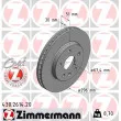 ZIMMERMANN 430.2614.20 - Jeu de 2 disques de frein avant