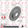 ZIMMERMANN 430.2617.20 - Jeu de 2 disques de frein arrière
