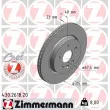 ZIMMERMANN 430.2618.20 - Jeu de 2 disques de frein arrière