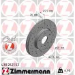 ZIMMERMANN 430.2621.52 - Jeu de 2 disques de frein avant