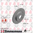 ZIMMERMANN 430.2622.20 - Jeu de 2 disques de frein arrière