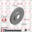ZIMMERMANN 430.2623.52 - Jeu de 2 disques de frein avant