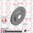 ZIMMERMANN 430.2630.20 - Jeu de 2 disques de frein arrière