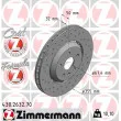 ZIMMERMANN 430.2632.70 - Jeu de 2 disques de frein avant