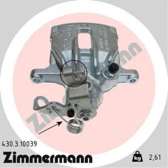 ZIMMERMANN 430.3.10039 - Étrier de frein arrière gauche