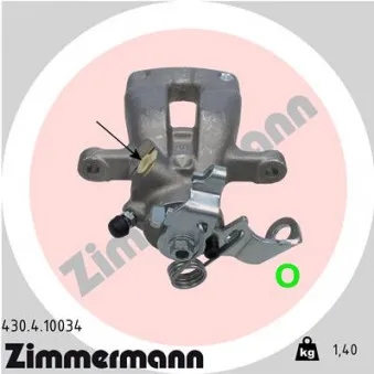 ZIMMERMANN 430.4.10034 - Étrier de frein arrière droit