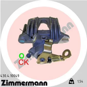 Étrier de frein arrière droit ZIMMERMANN OEM 93171072