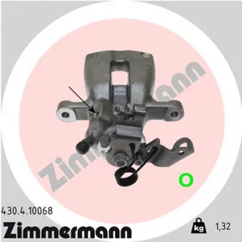 Étrier de frein arrière droit ZIMMERMANN OEM 542476