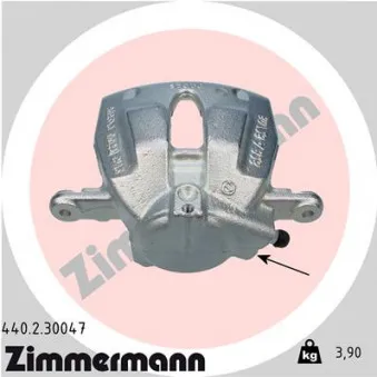 Étrier de frein avant droit ZIMMERMANN OEM 77364581