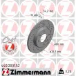 ZIMMERMANN 440.2031.52 - Jeu de 2 disques de frein avant