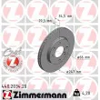 ZIMMERMANN 440.2034.20 - Jeu de 2 disques de frein avant